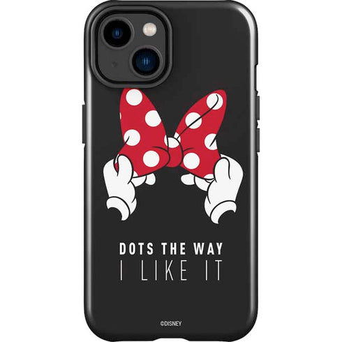 Disney Minnie Mouse Dots The Way iPhone 15 Plus Impact Case