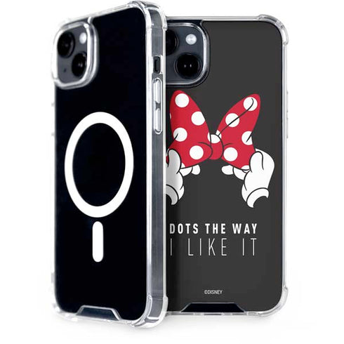 Disney Minnie Mouse Dots The Way iPhone 15 Plus MagSafe Case