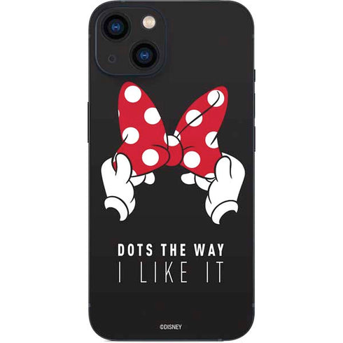 Disney Minnie Mouse Dots The Way iPhone 14 Plus Skin