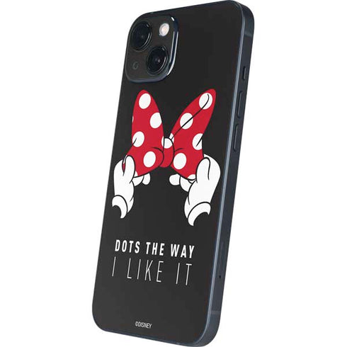 Disney Minnie Mouse Dots The Way iPhone 15 Plus Skin