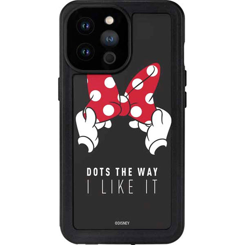 Disney Minnie Mouse Dots The Way iPhone 14 Pro Max Waterproof Case