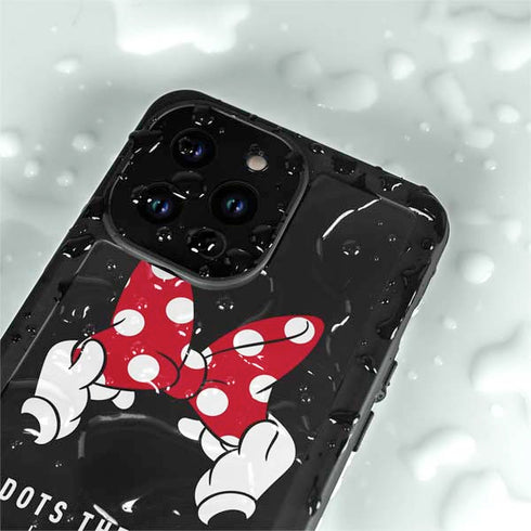 Disney Minnie Mouse Dots The Way iPhone 14 Pro Max Waterproof Case
