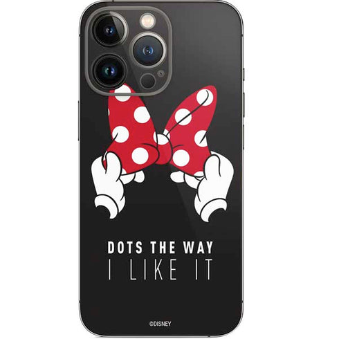 Disney Minnie Mouse Dots The Way iPhone 14 Pro Skin