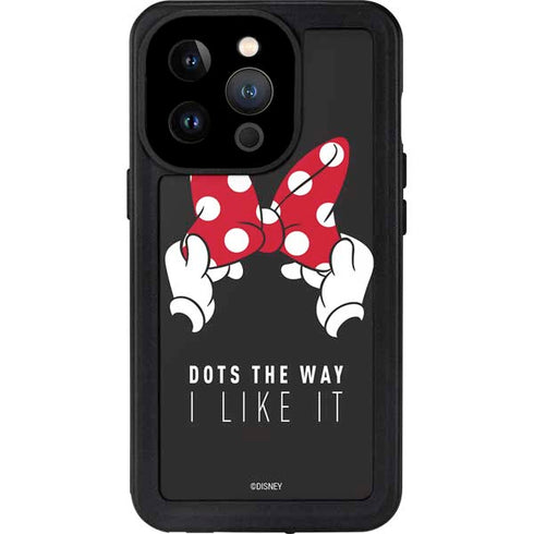 Disney Minnie Mouse Dots The Way iPhone 14 Pro Waterproof Case