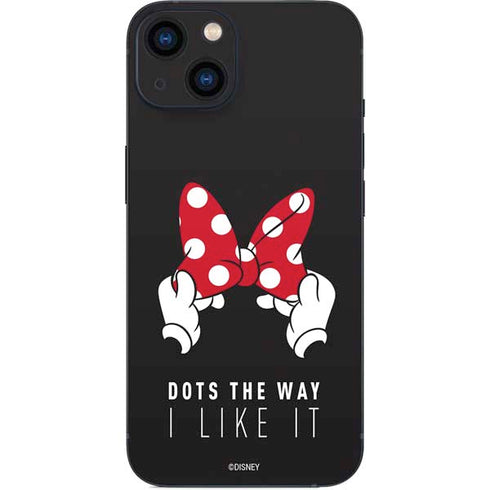 Disney Minnie Mouse Dots The Way iPhone 15 Skin