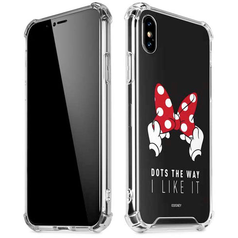 Disney Minnie Mouse Dots The Way iPhone XS Max Clear Case
