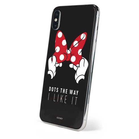 Disney Minnie Mouse Dots The Way iPhone XS Skin