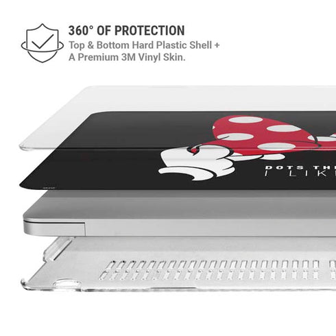 Disney Minnie Mouse Dots The Way MacBook Air 15in (2023-2025) Case plus Skin