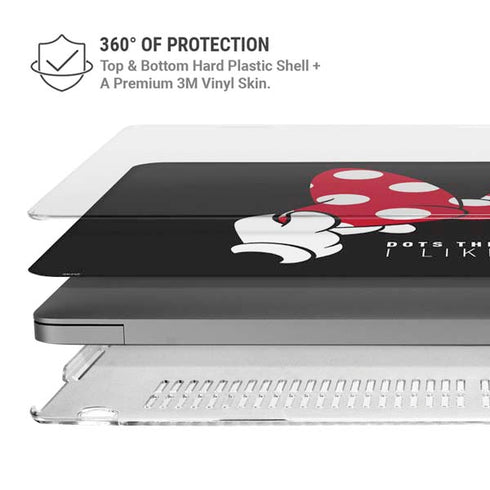 Disney Minnie Mouse Dots The Way MacBook Pro 16in (2021-25) Case plus Skin