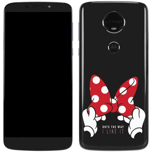 Disney Minnie Mouse Dots The Way Moto E5 Plus Skin