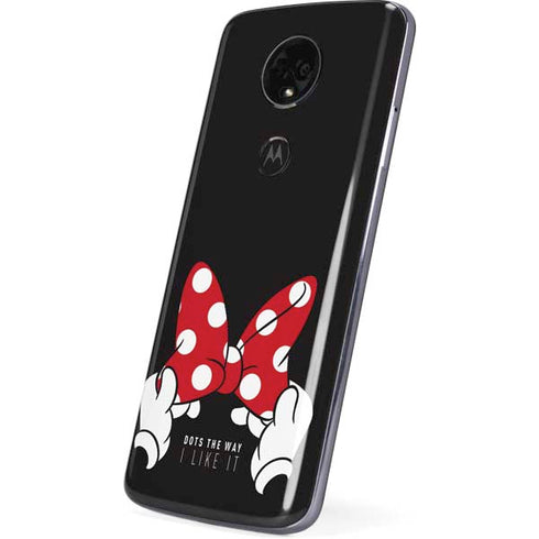 Disney Minnie Mouse Dots The Way Moto E5 Plus Skin