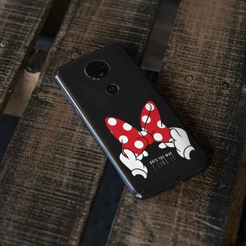 Disney Minnie Mouse Dots The Way Moto E5 Plus Skin