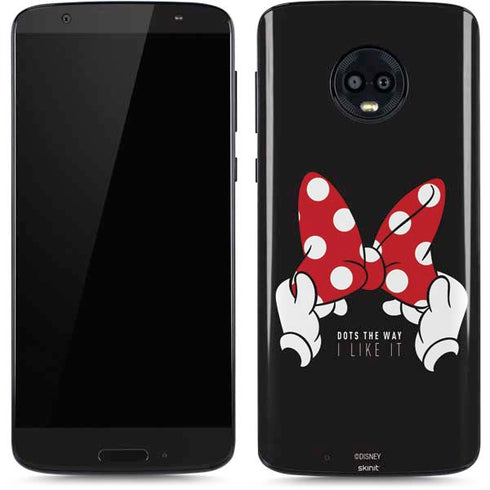 Disney Minnie Mouse Dots The Way Moto G6 Skin