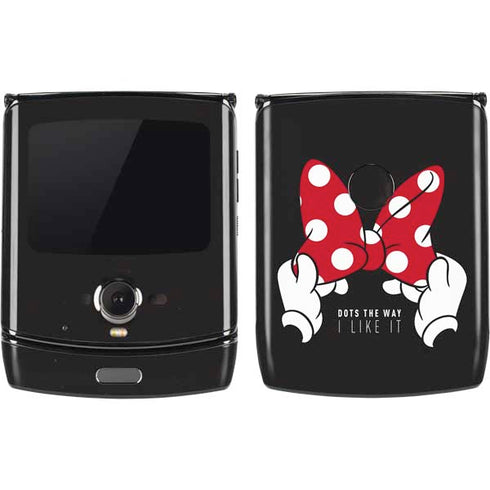 Disney Minnie Mouse Dots The Way Motorola RAZR Skin