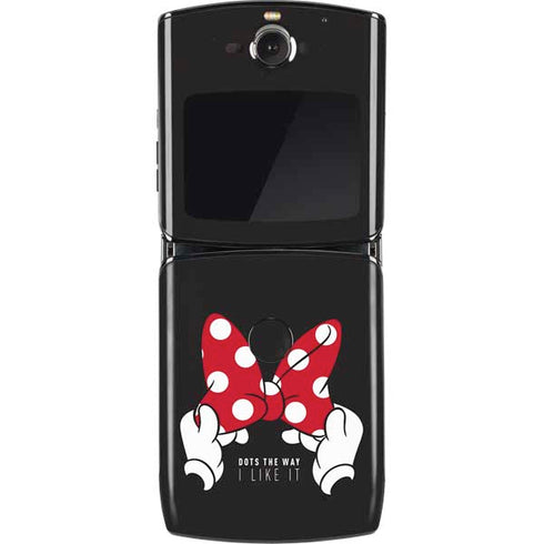 Disney Minnie Mouse Dots The Way Motorola RAZR Skin