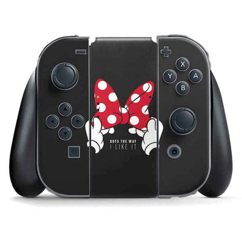 Disney Minnie Mouse Dots The Way Nintendo Switch (2017-2021) Joy-Con Controller Skin