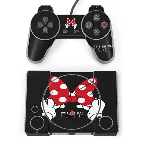 Disney Minnie Mouse Dots The Way PlayStation Classic Bundle Skin