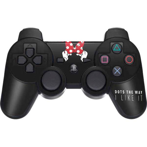 Disney Minnie Mouse Dots The Way PS3 Dual Shock wireless controller Skin