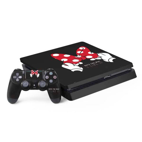 Disney Minnie Mouse Dots The Way PS4 Slim Bundle Skin
