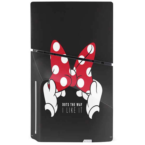 Disney Minnie Mouse Dots The Way PS5 Slim Disk Bundle Skin