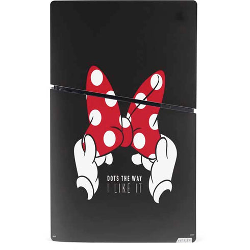 Disney Minnie Mouse Dots The Way PS5 Slim Digital Edition Bundle Skin