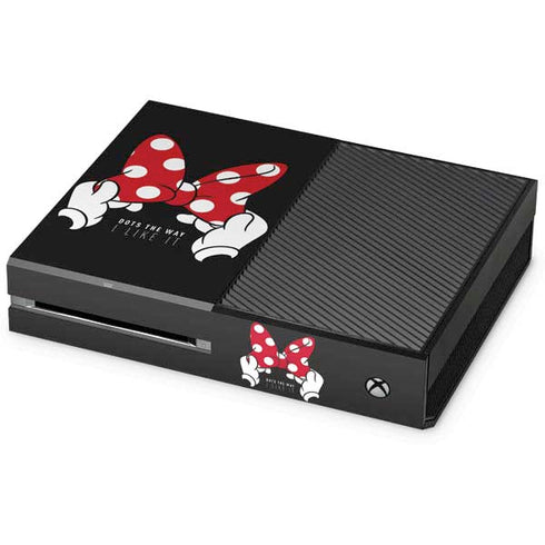 Disney Minnie Mouse Dots The Way Xbox One Console Skin