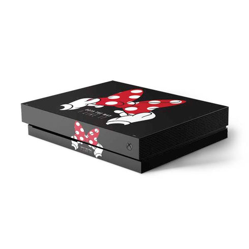 Disney Minnie Mouse Dots The Way Xbox One X Console Skin