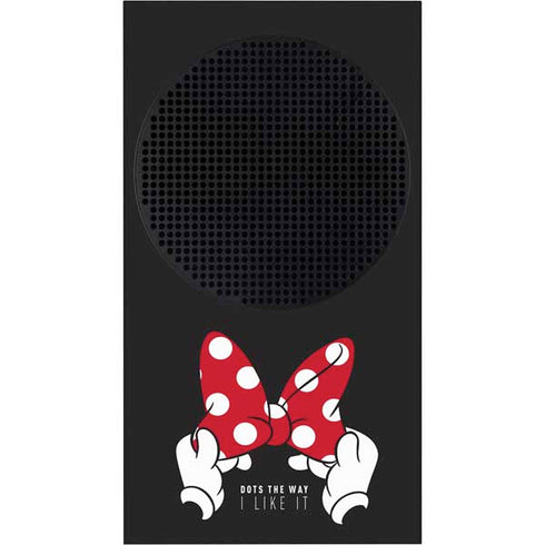 Disney Minnie Mouse Dots The Way Xbox Series S Console Skin