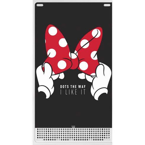 Disney Minnie Mouse Dots The Way Xbox Series S Console Skin