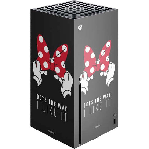Disney Minnie Mouse Dots The Way Xbox Series X Console Skin