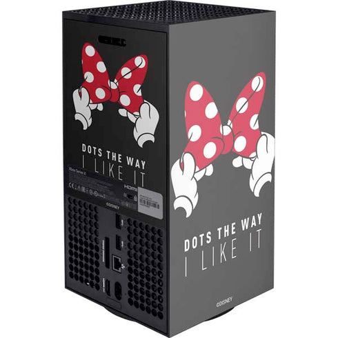 Disney Minnie Mouse Dots The Way Xbox Series X Console Skin