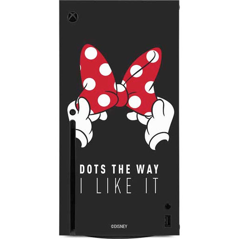 Disney Minnie Mouse Dots The Way Xbox Series X Console Skin