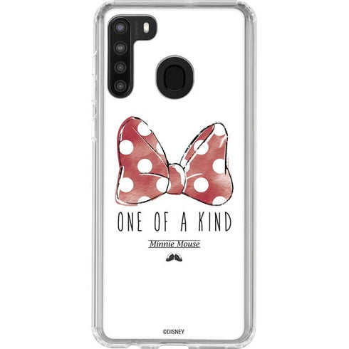 Disney Minnie Mouse One Of A Kind Bow Galaxy A21 Clear Case