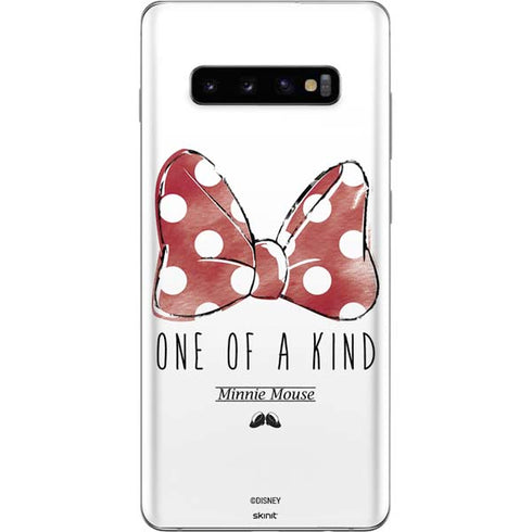 Disney Minnie Mouse One Of A Kind Bow Galaxy S10 Plus Skin