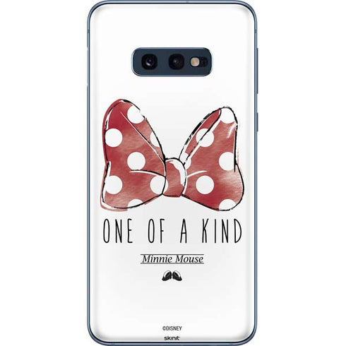Disney Minnie Mouse One Of A Kind Bow Galaxy S10e Skin