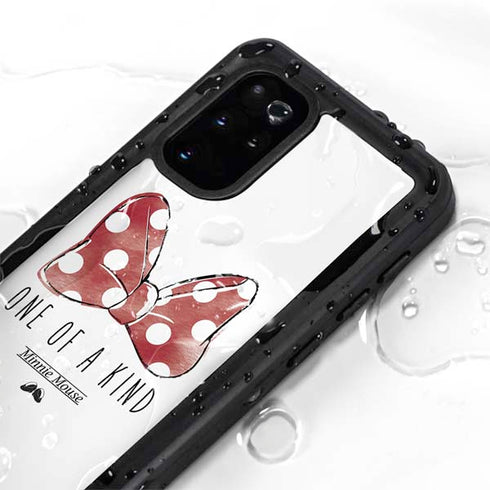 Disney Minnie Mouse One Of A Kind Bow Galaxy S20 Plus Waterproof Case