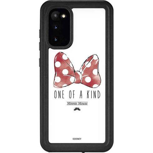 Disney Minnie Mouse One Of A Kind Bow Galaxy S20 Waterproof Case