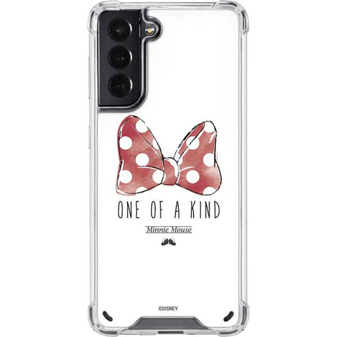 Disney Minnie Mouse One Of A Kind Bow Galaxy S21 5G Clear Case