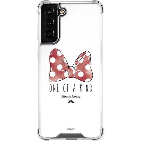 Disney Minnie Mouse One Of A Kind Bow Galaxy S21 FE Clear Case