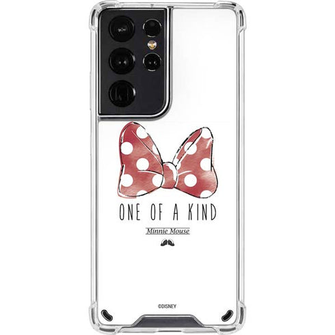 Disney Minnie Mouse One Of A Kind Bow Galaxy S21 Ultra 5G Clear Case