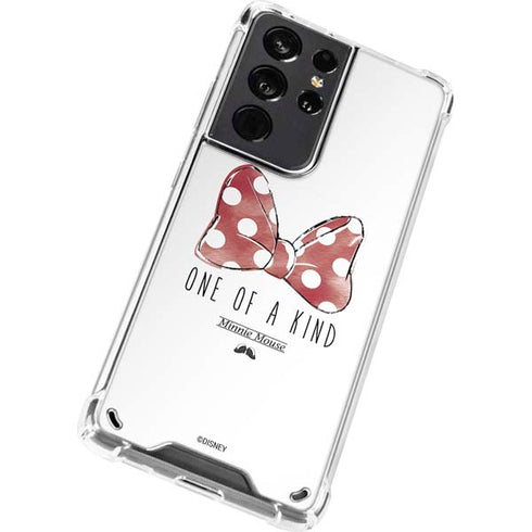 Disney Minnie Mouse One Of A Kind Bow Galaxy S21 Ultra 5G Clear Case