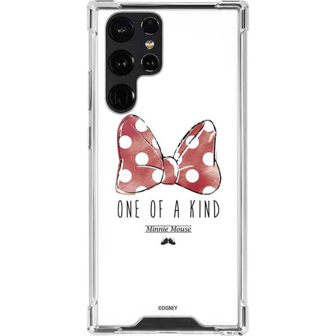 Disney Minnie Mouse One Of A Kind Bow Galaxy S22 Ultra Clear Case