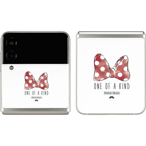Disney Minnie Mouse One Of A Kind Bow Galaxy Z Flip3 5G Skin