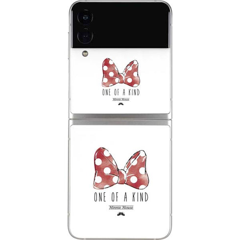 Disney Minnie Mouse One Of A Kind Bow Galaxy Z Flip3 5G Skin