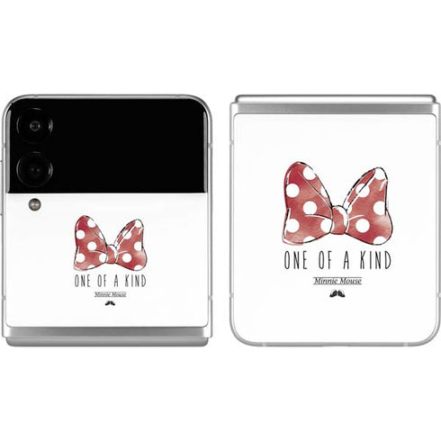 Disney Minnie Mouse One Of A Kind Bow Galaxy Z Flip4 5G Skin