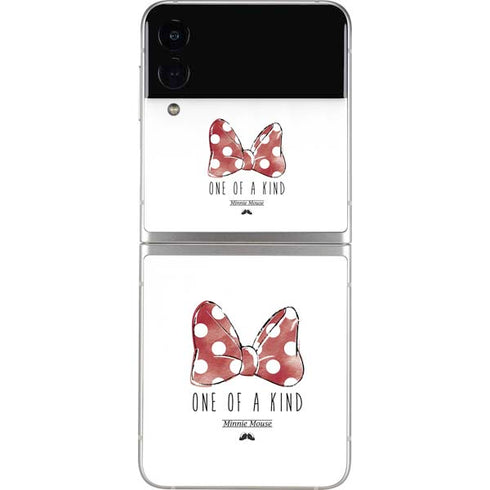 Disney Minnie Mouse One Of A Kind Bow Galaxy Z Flip4 5G Skin