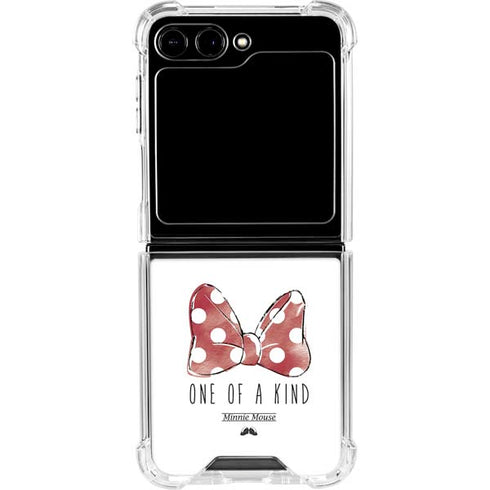 Disney Minnie Mouse One Of A Kind Bow Galaxy Z Flip5 5G Clear Case