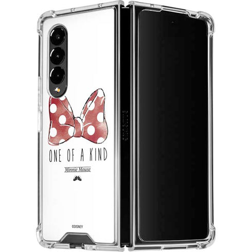 Disney Minnie Mouse One Of A Kind Bow Galaxy Z Fold4 5G Clear Case