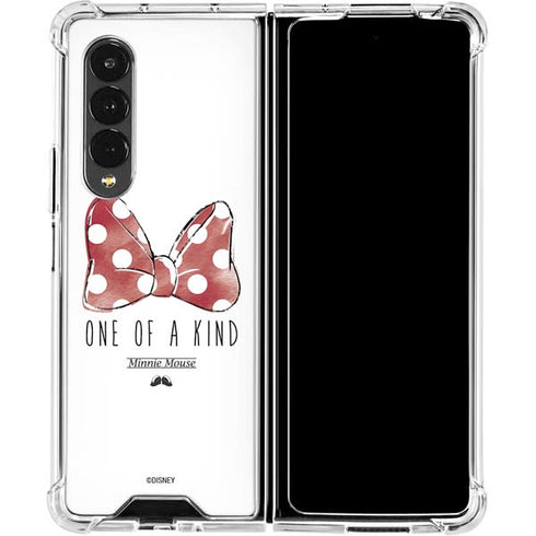 Disney Minnie Mouse One Of A Kind Bow Galaxy Z Fold4 5G Clear Case