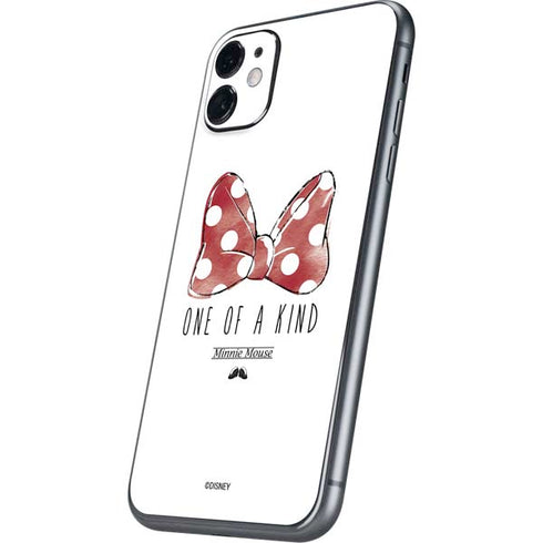 Disney Minnie Mouse One Of A Kind Bow iPhone 11 Skin